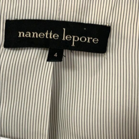 NANETTE LEPORE LINEN BLEND BLAZER SIZE 4‎ - Picture 6 of 7